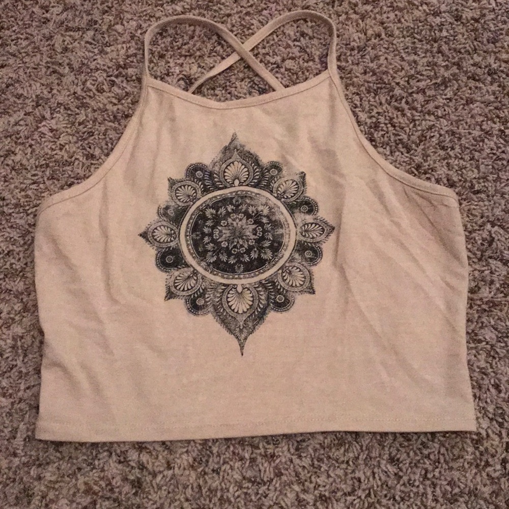 New without tags Festival mandala crop top